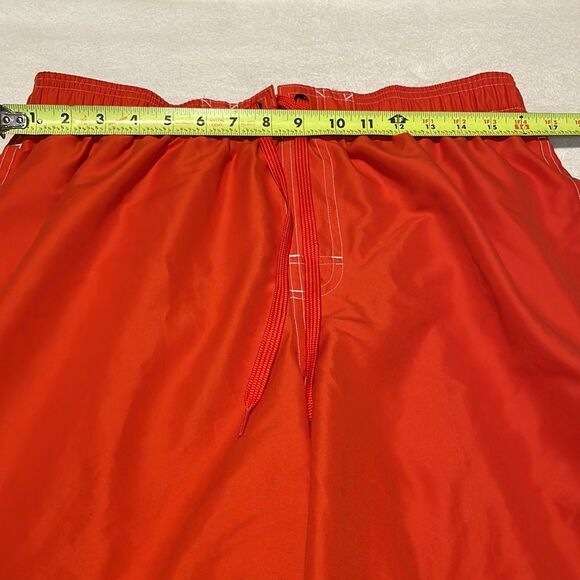C9 by Champion- Swim Trunks- Neon Orange w/Pockets- Full Mesh Lining- Size Large - Picture 4 of 9